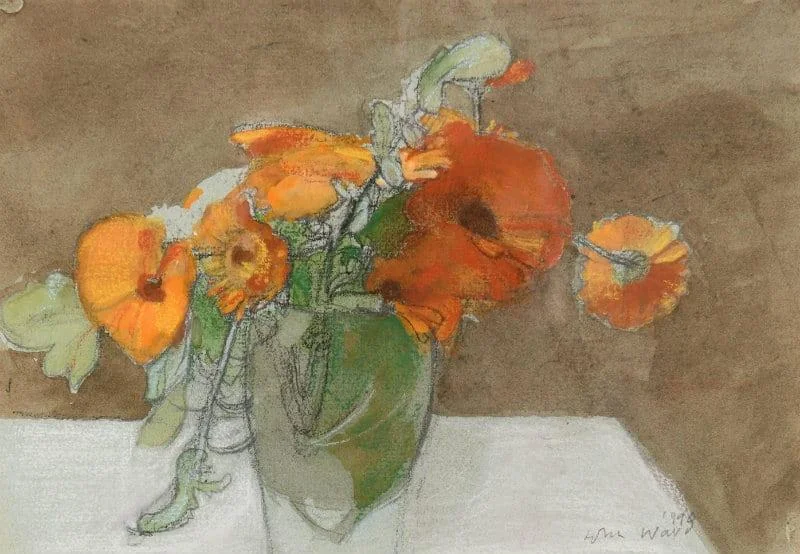 John Stanton Ward, RA - Still Life with Marigolds