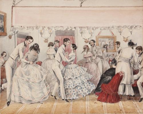 A dancing party, Ghazepoor, India