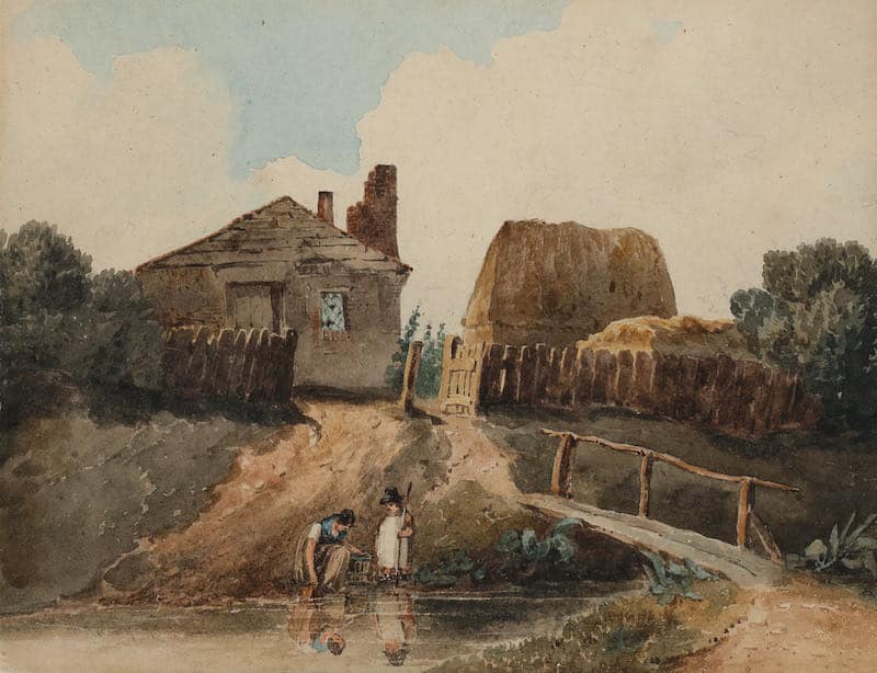 David Cox, RWS - Collecting water
