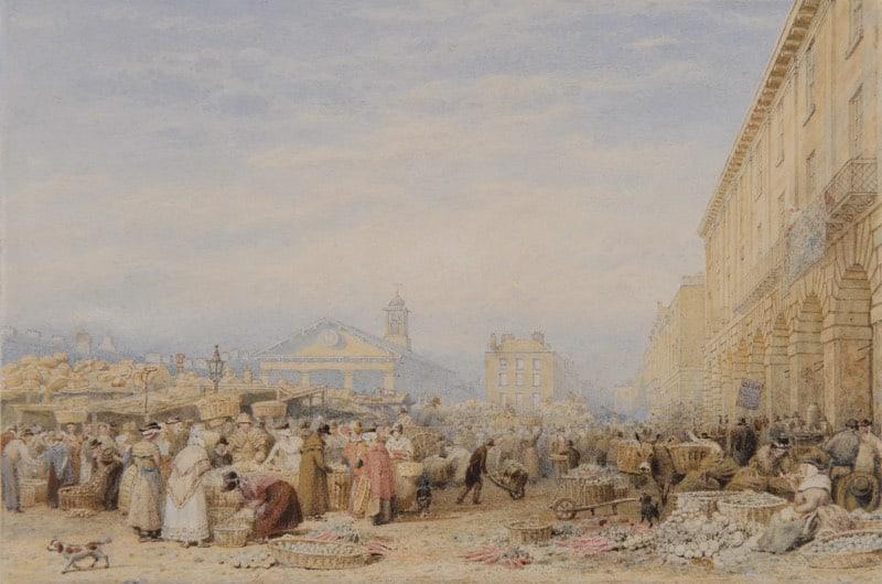 Frederick Nash, OWS - Covent Garden Market