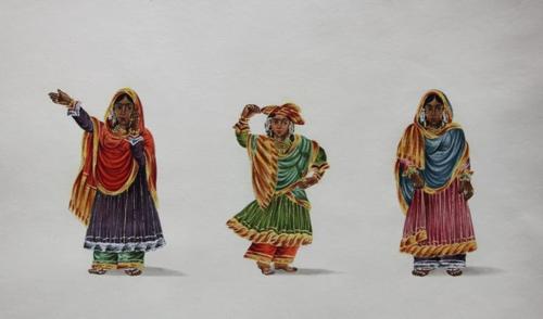 Dancing girls and Musicians