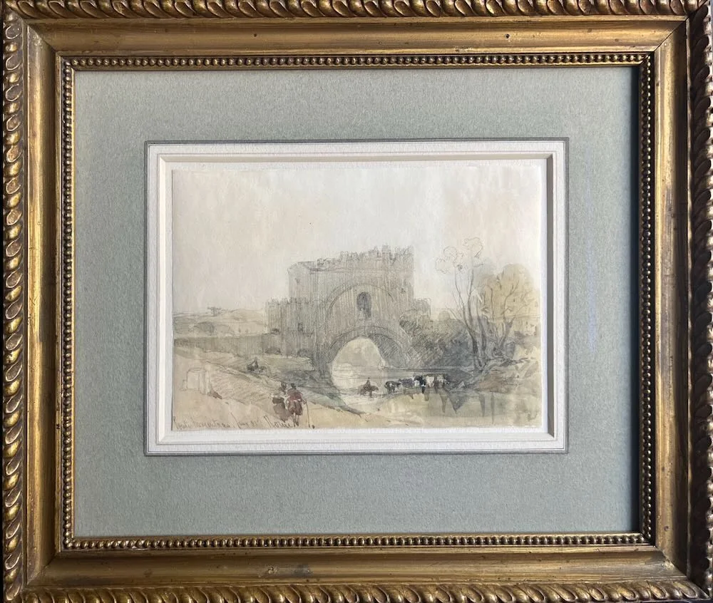 David Roberts, R.A. - The Ponte Nomentano, Rome