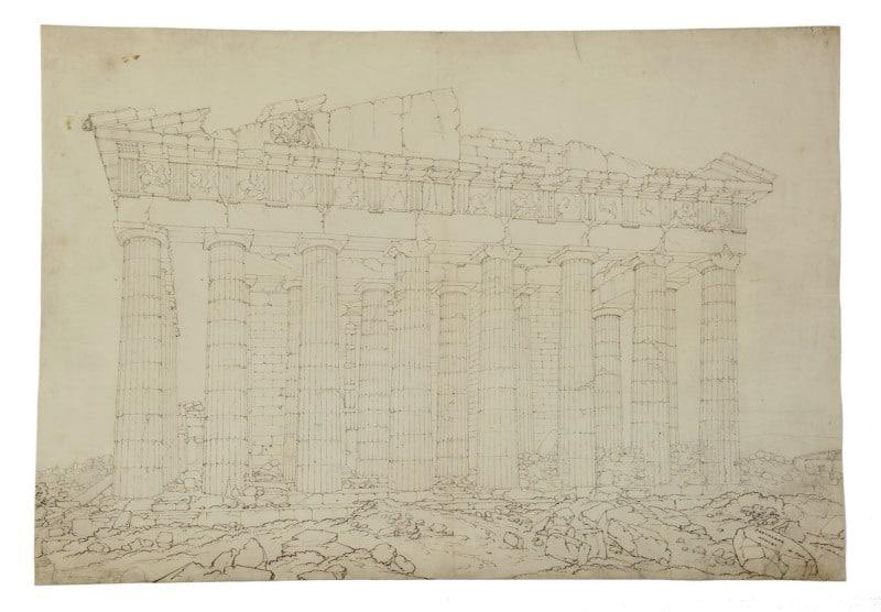William Page - The west front of the Parthenon