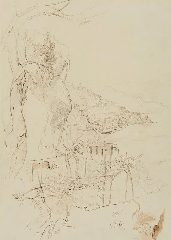 Edward Lear - Amalfi, Italy
