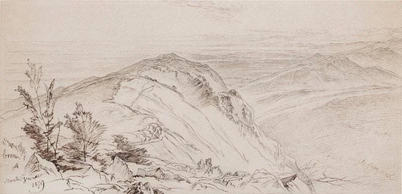 Edward Lear - The plains of Lombardy from Monte Generoso