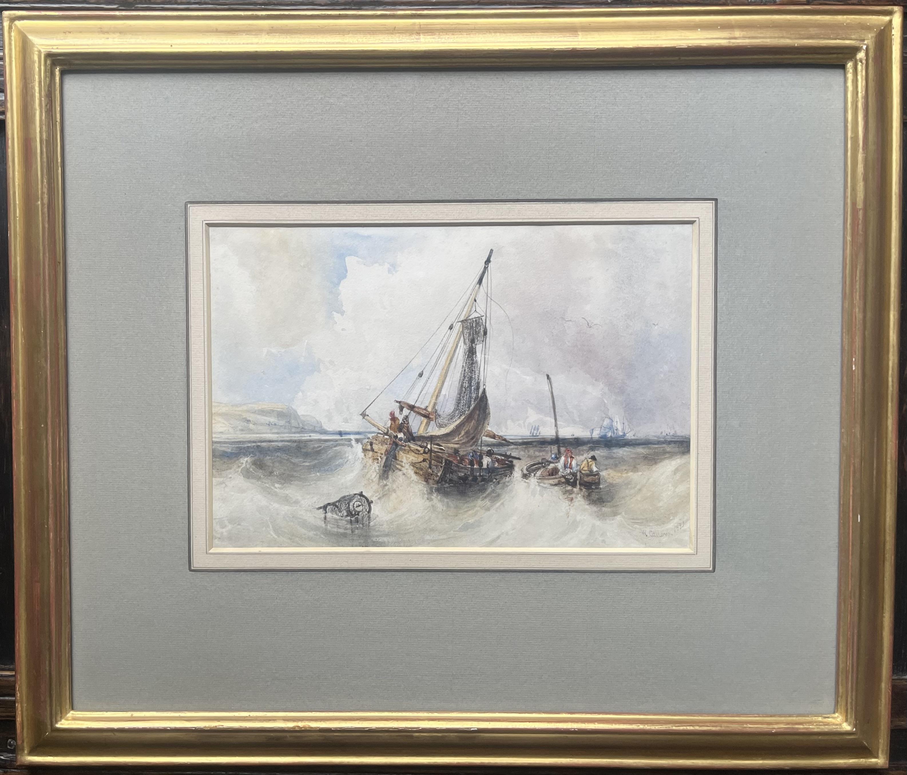 William Callow, RWS - Fishing boats off Dover