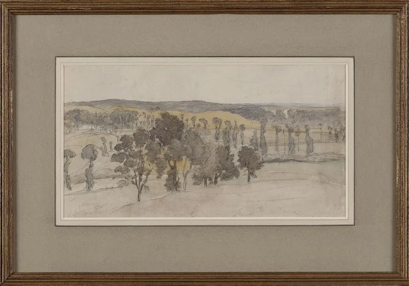 George Richmond, R.A. - Landscape with trees