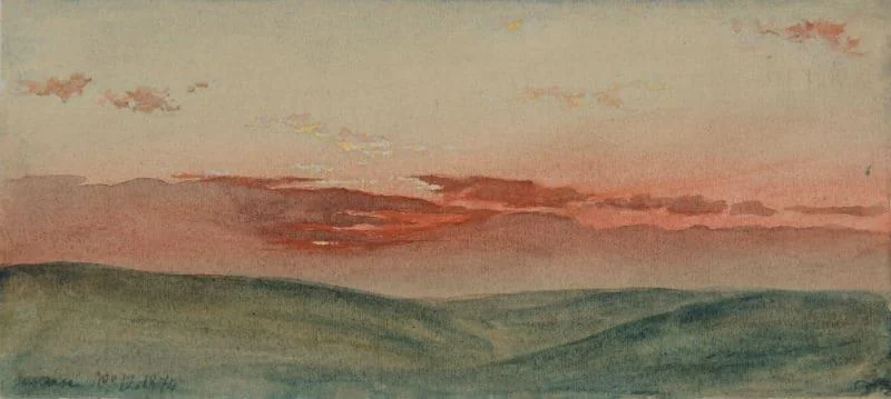 George Richmond, R.A. - Sunrise, November 12, 1874