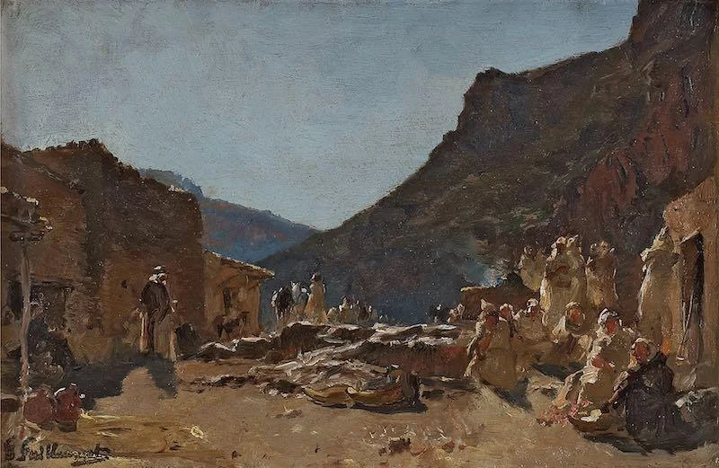Gustave Achille Guillaumet - The village of Beni-Badel, Algeria