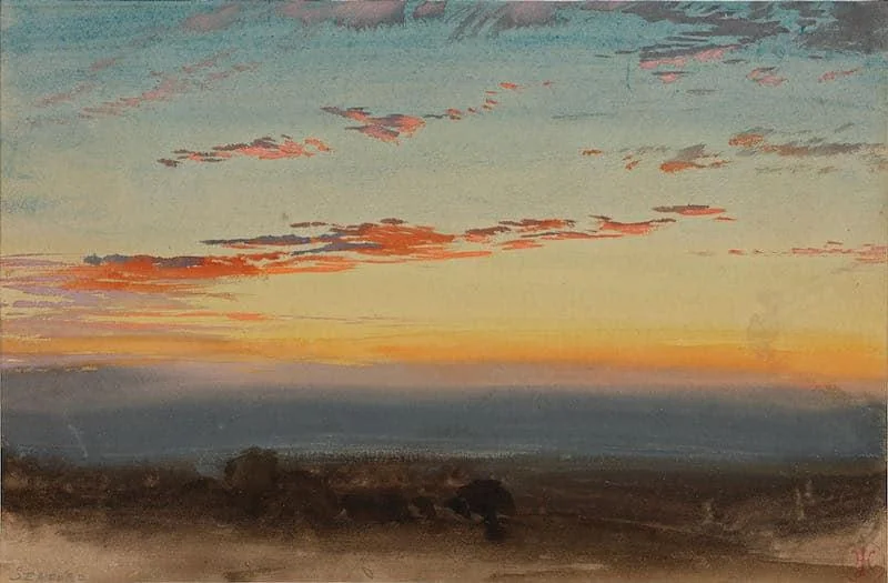 Harry John Johnson - Sunset at Seaford