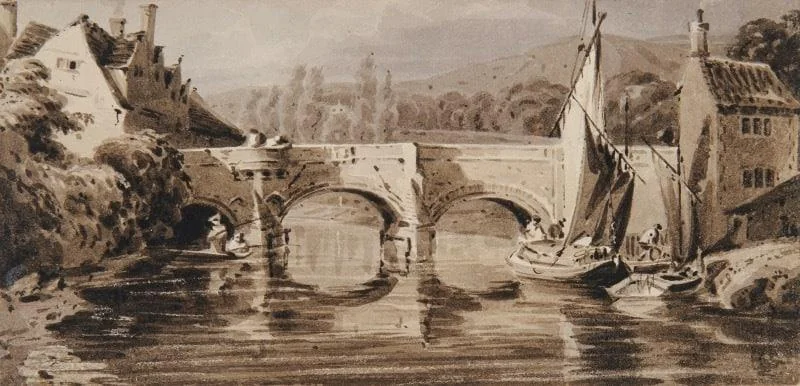 John Thirtle - Bishop’s Bridge, Norwich, from the south