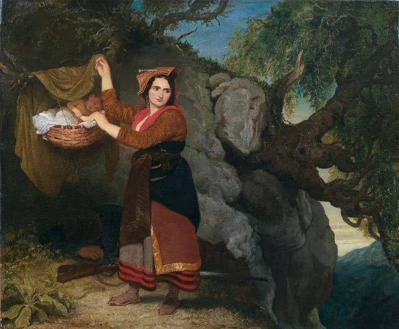 Joseph Severn - The brigand's family