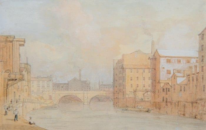 William Westall, A.R.A. - New Bailey Bridge, Manchester