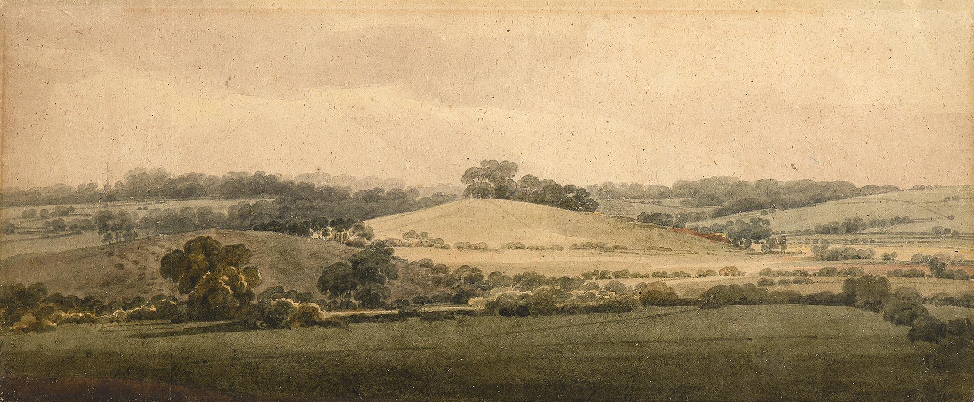 Thomas Girtin - Panoramic view thought to be Primrose Hill, London