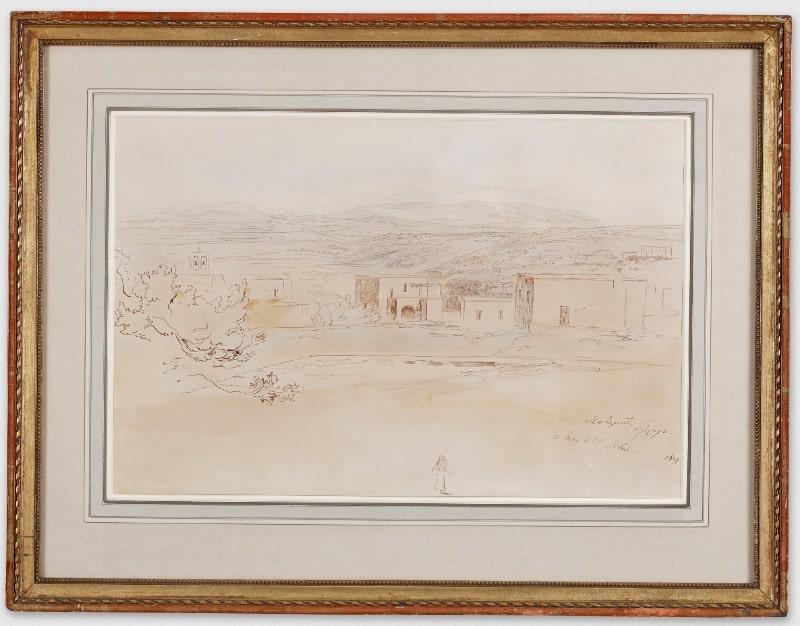 Edward Lear - Potamos, Cerigo (present day Kythera)
