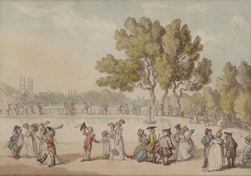 Promenade at the Reservoir in Green Park, London