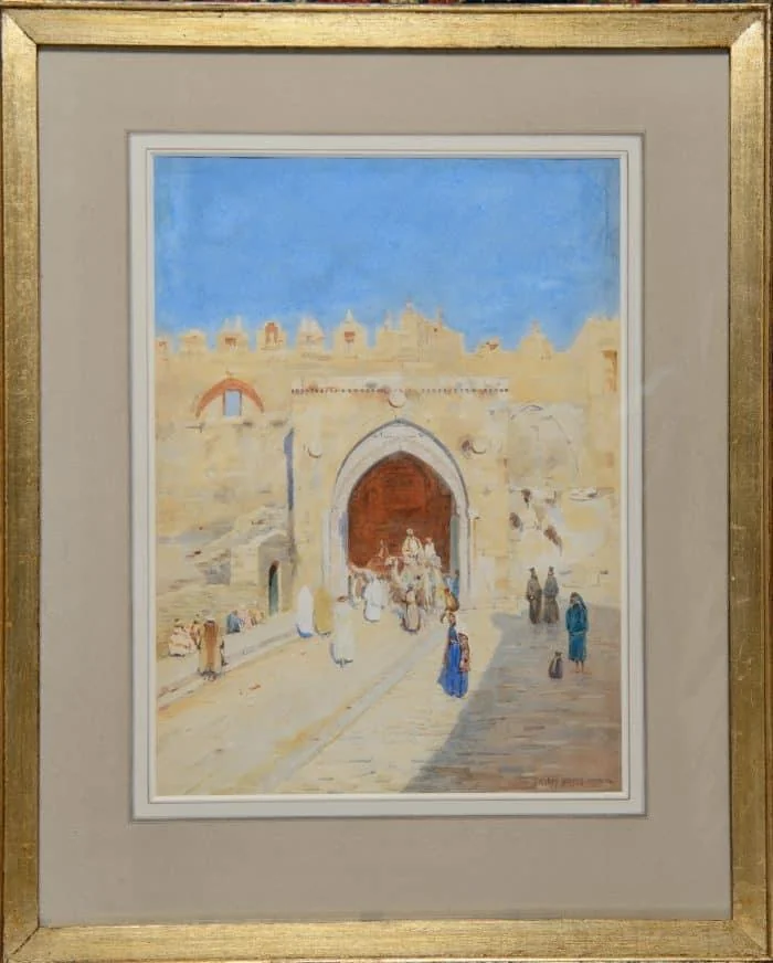 Stanley Inchbold, RBA - The Damascus Gate, Jerusalem