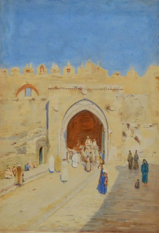 Stanley Inchbold, RBA - The Damascus Gate, Jerusalem