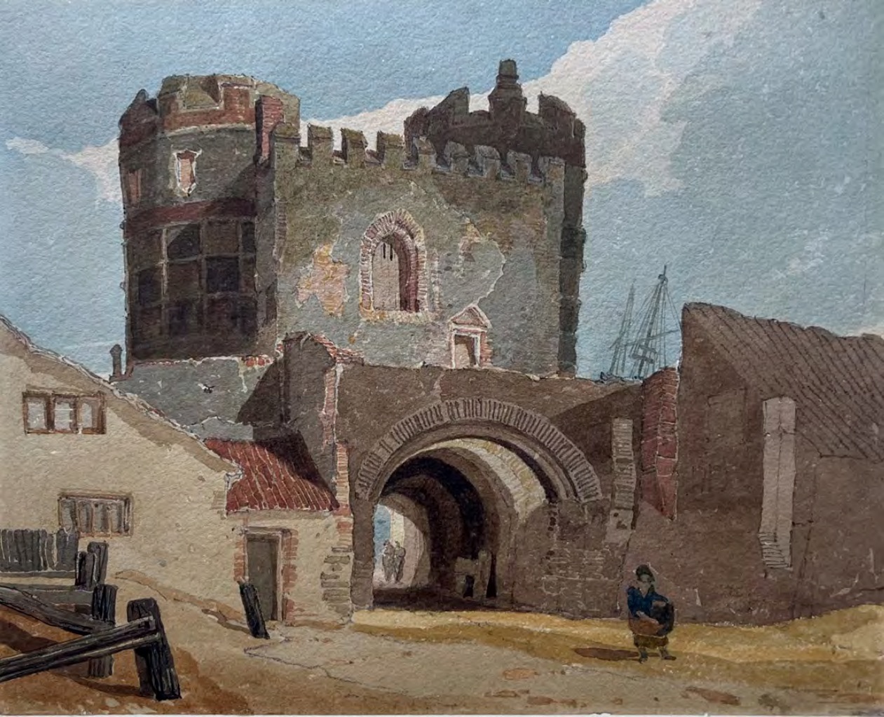 John Sell Cotman - The North side of the South Gate, Yarmouth