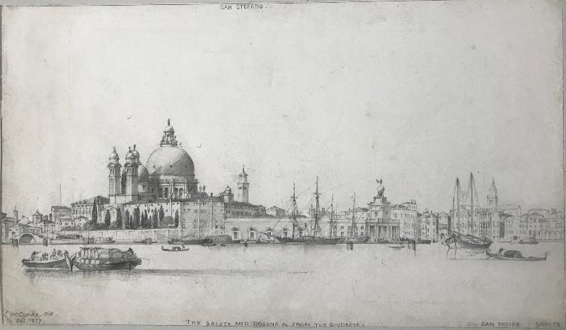 Edward William Cooke, R.A. - The Salute and the Dogana from the Guidecca