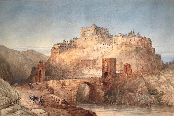 Samuel Read, R.W.S. - View of Toledo, Spain