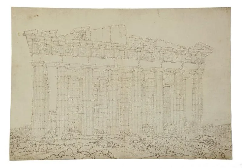 William Page - The west front of the Parthenon