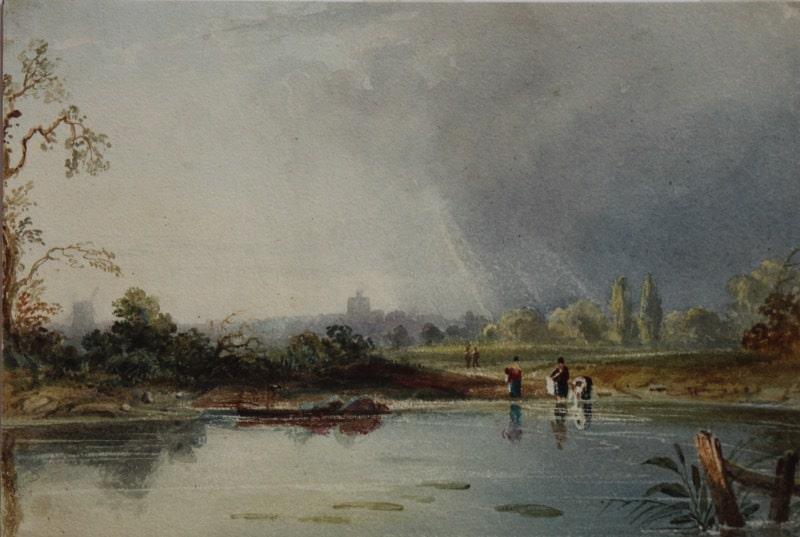 Newton Smith Limbird Fielding - Windsor Castle from the Thames
