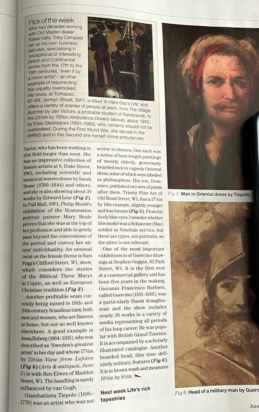 British Women Artists feature in Country Life, page 2