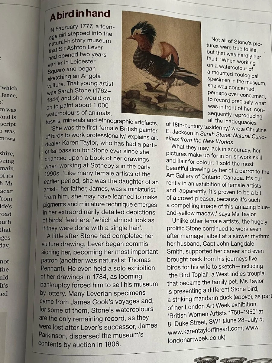 British Women Artists spread in Country Life magazine
