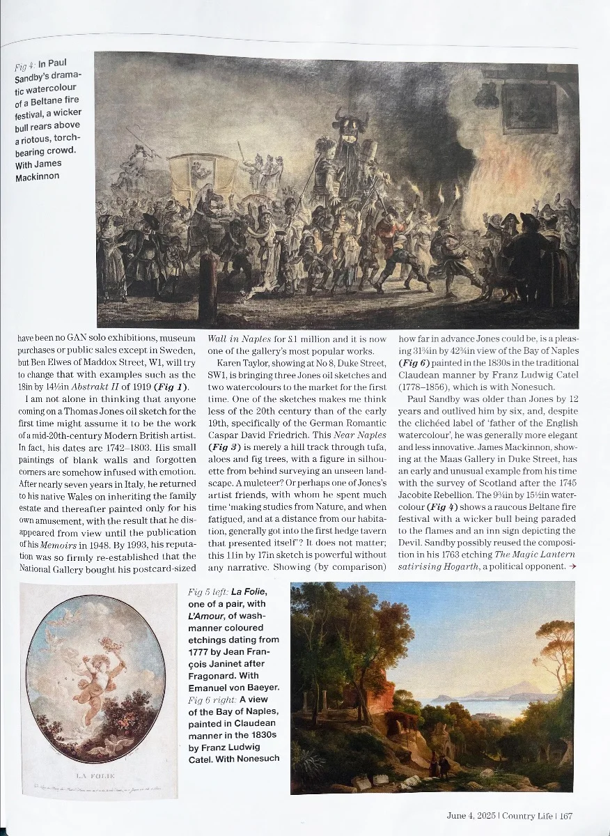 Karen Taylor Fine Art feature in Country Life, June 2025, page 2