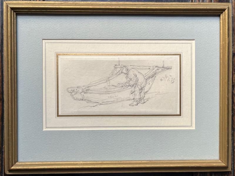 George Chinnery - A sampan girl with her sampan