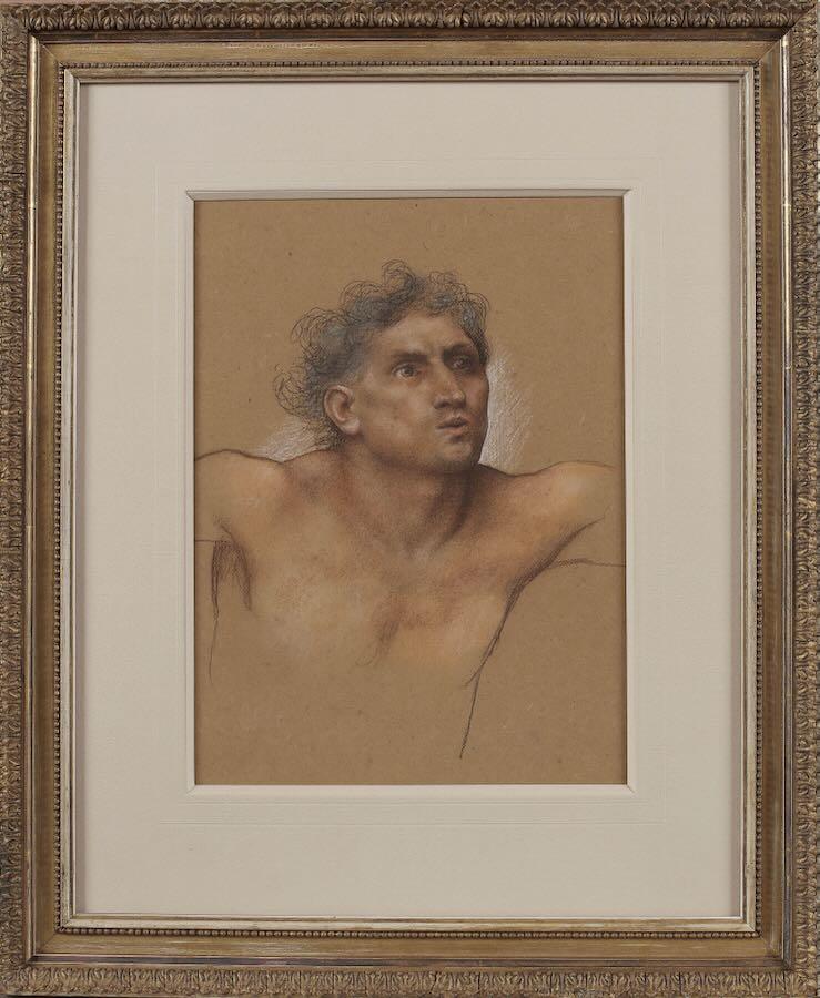 Evelyn De Morgan - A study for Boreas and the Fallen Leaves, c. 1910 - 1914