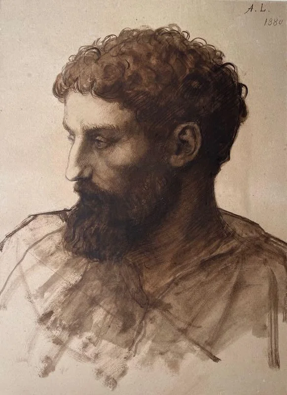 Alphonse Legros - Tête d 'homme