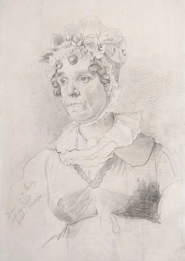 Cornelius Varley - Portrait of Elizabeth Varley, the artist's wife