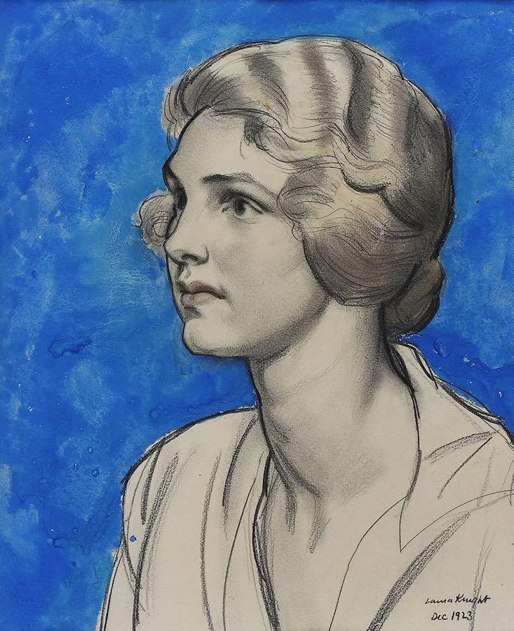 Dame Laura  Knight RA - Portrait of a Lady, possibly Lilian Jelly, or Lilian Ryan, Lady ‘Jane’ Kelly