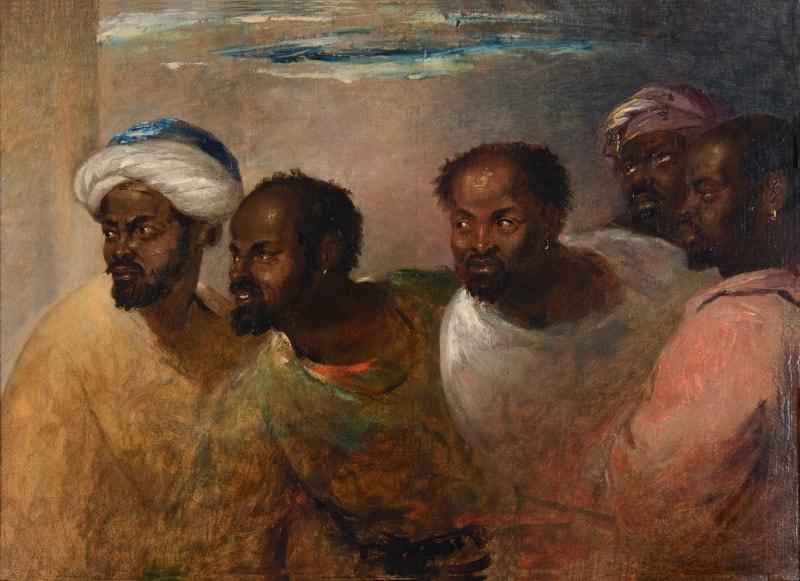 William James Müller - Five studies of the head of an African