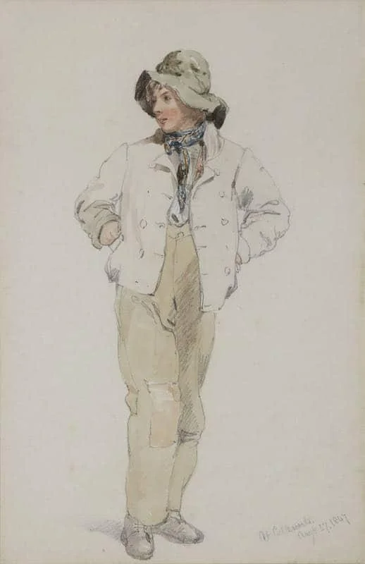 Henry Perlee Parker - A young fisherman, Cullercoats, 1847