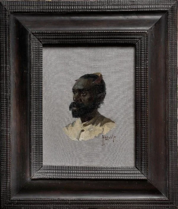 Hugo Vilfred Pedersen - Portrait of a man from Ceylon