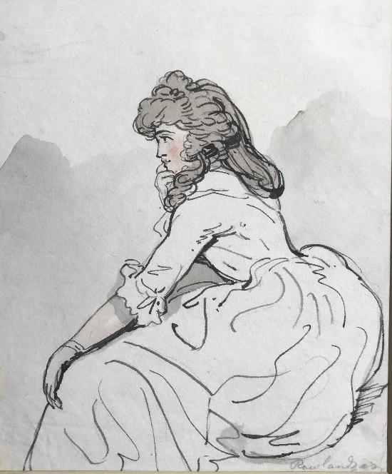 Portrait of a lady in profile - Main image