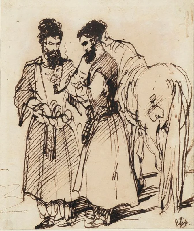 Sir Edwin Henry Landseer, R.A. - Two Persians with an Arabian