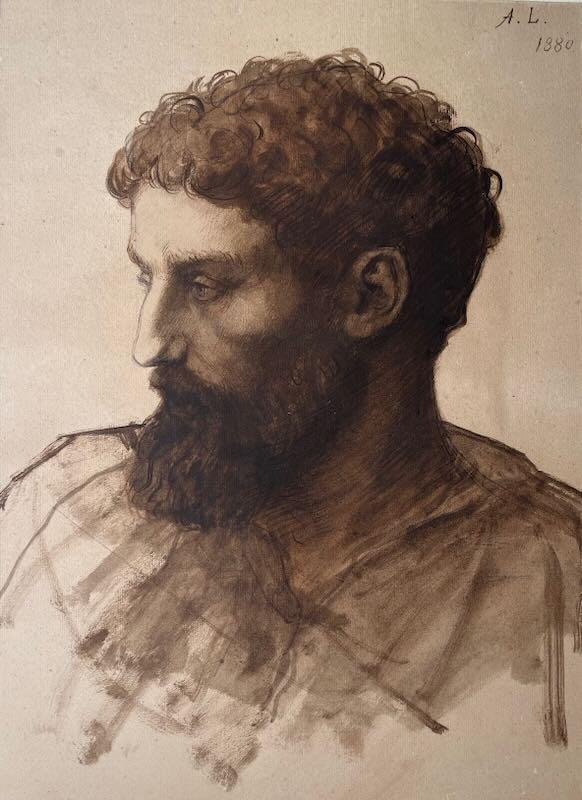 Alphonse Legros - Tête d 'homme