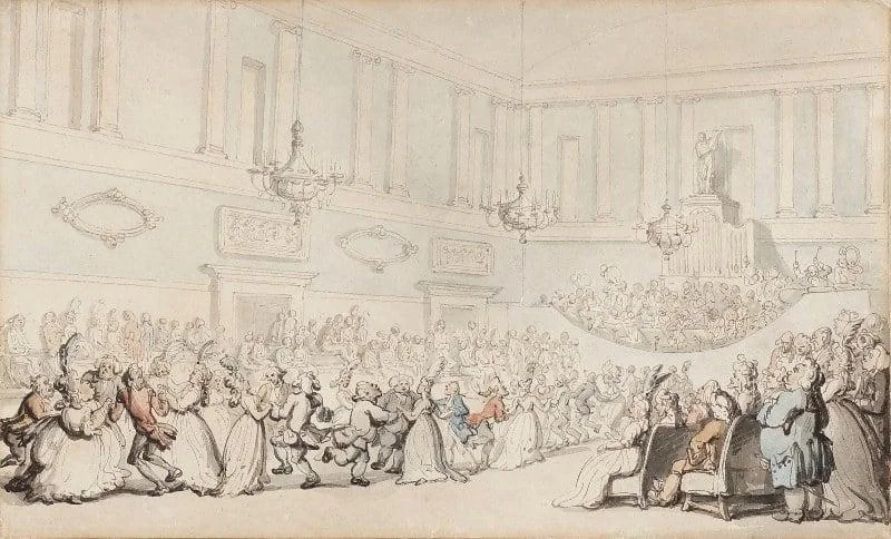 Thomas Rowlandson - Comforts of Bath: The Assembly Ball