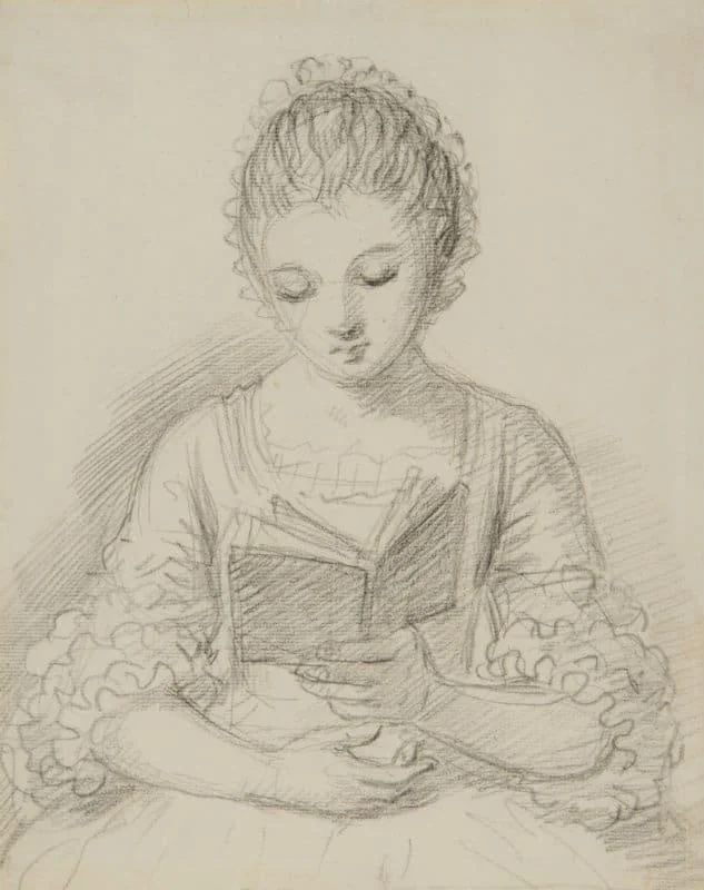 William Hoare of Bath - A girl reading a book