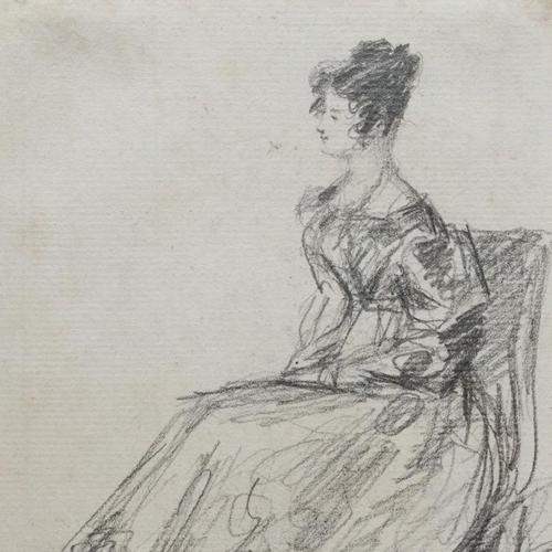 Young woman seated