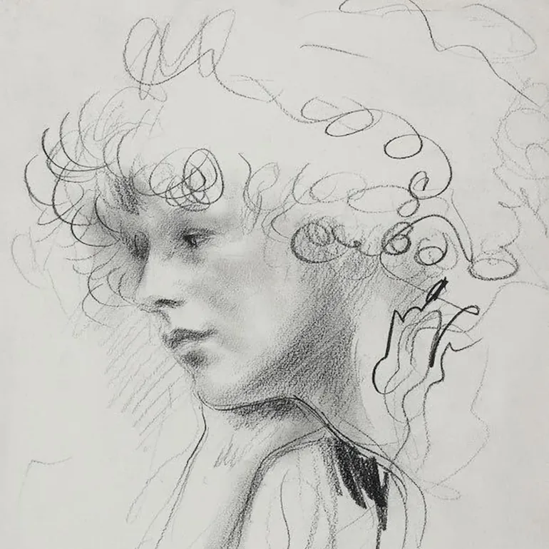 Portrait of Augustus Edwin John, O.M., R.A.