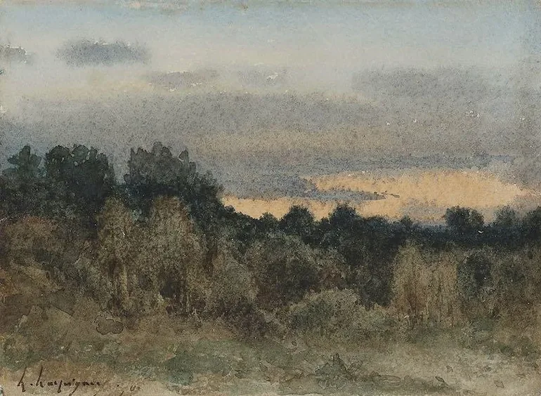 Portrait of Henri-Joseph Harpignies
