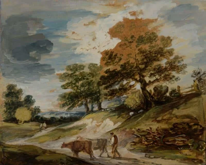 Gainsborough Dupont - Three rural oil sketches
