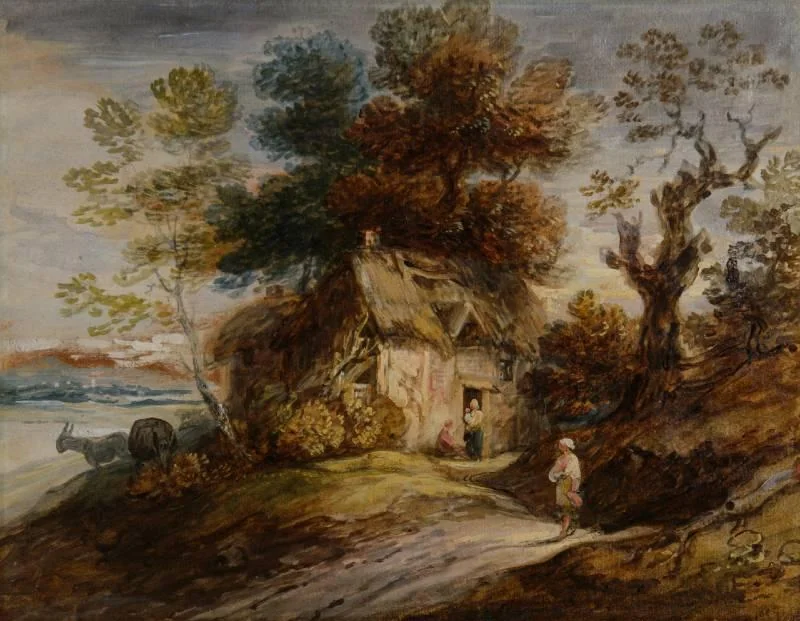 Gainsborough Dupont - Three rural oil sketches