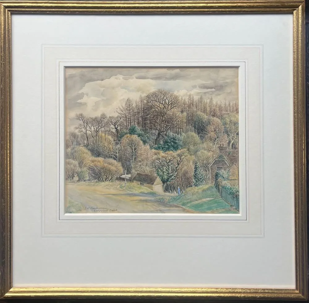 Stanley Roy Badmin, RWS - A wooded bank near West Lavington, Middlesex