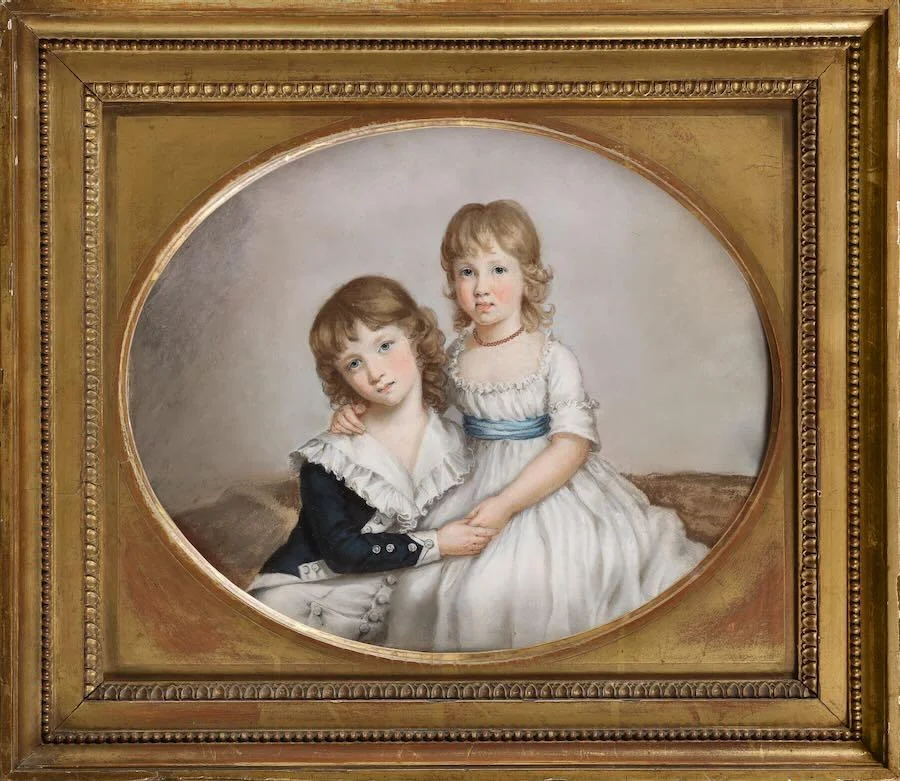 Anna Tonelli (née Nistri) - Portrait of George Augustus William and Marianne Curzon